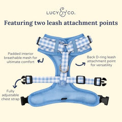 Lucy & Co Silly Goose harnais avec sangles réglables pour un ajustement précis