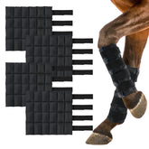 LUFFWELL Bandes de jambes pour cheval, ensemble de 4, soutien pendant l'entraînement.