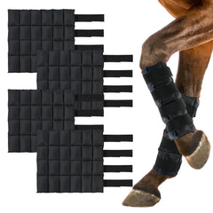 LUFFWELL Bandes de jambes pour cheval, ensemble de 4, soutien pendant l'entraînement.