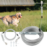 LUFFWELL Runner avec câble principal de 100 pieds, sécurité et liberté pour grand chien.
