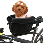 LUKHMELF Panier vélo chien noir offre une Installation sûre pour votre petit compagnon.