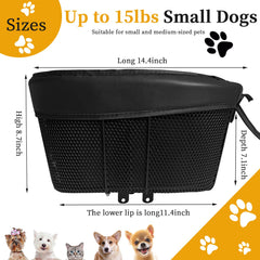 Panier LUKHMELF pour chien avec sangle de sécurité évitant les sauts.