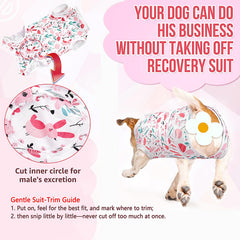 Lukovee combinaison récupération chien ajustement taille, maintien précis.