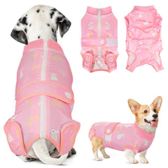 Lukovee combinaison récupération chien: fermeture dos, mise rapide et pratique.