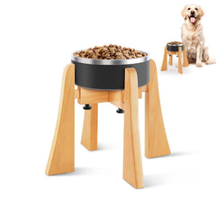 LuLuwood bol élevé à 10 pouces pour repas plus confortables.