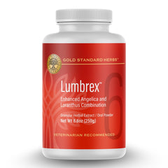 Lumbrex, poudre d'articulations pour chien, soutient la mobilité du dos et des flancs
