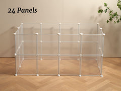 Cage de jeu LURIVA idéale pour chiots et lapins, usage intérieur