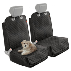 Lusso Gear – housse siège chien avant 2-pack, protège des griffes et salissures.