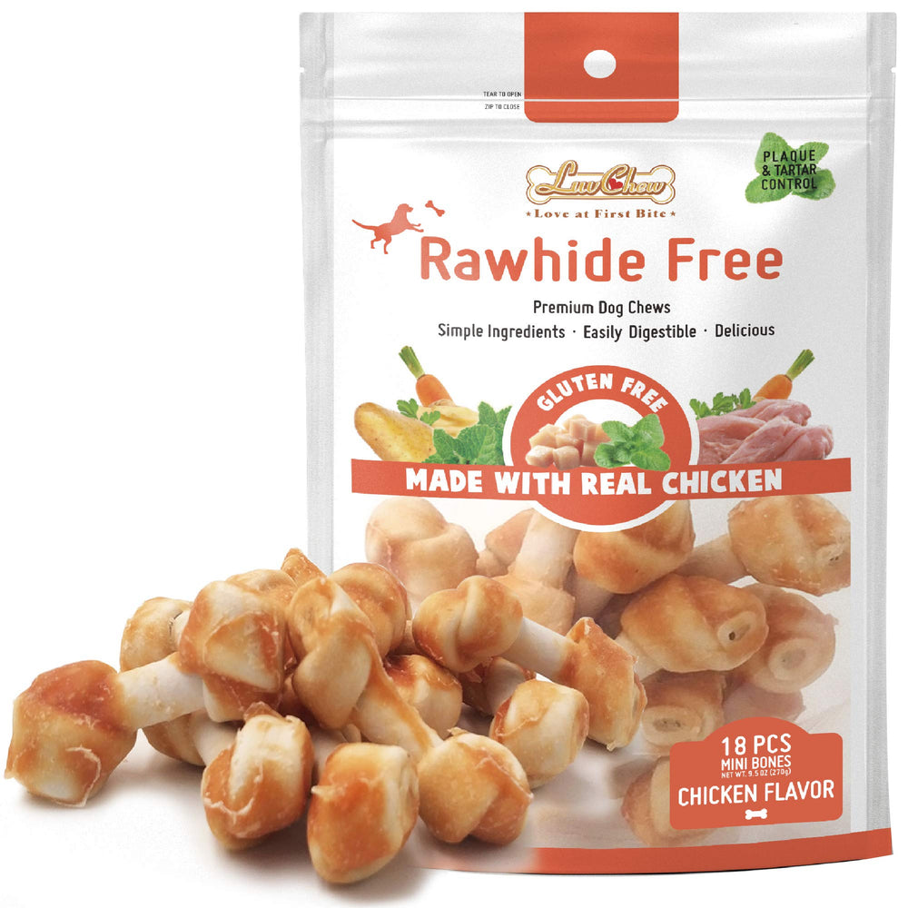 LuvChew os à mâcher premium au poulet, riche en protéines et facile à digérer.