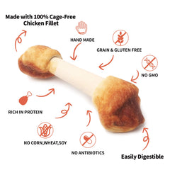 LuvChew os sans cuir, alternative sûre et digestible pour chiens actifs.