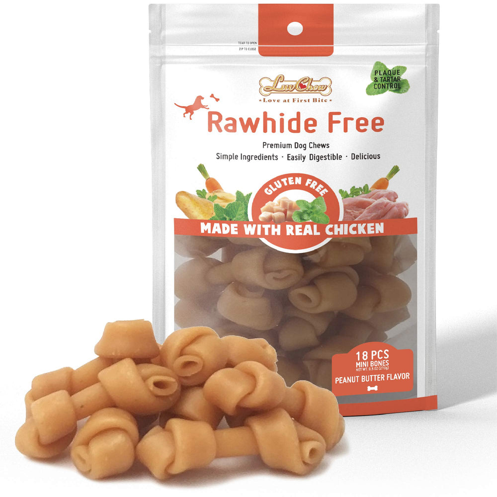 LuvChew emballage etiquettes - présentation claire du produit et ingrédients limités