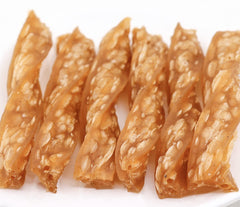 LuvChew torsades poulet, texture légère adaptée aux chiens seniors.