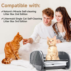 LUVCOSY réceptacle à déchets permanent avec couvercle pour élimination propre.