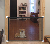 Barrière pour chien portable LWFCOEE sur porte, sécurité sans perçage.