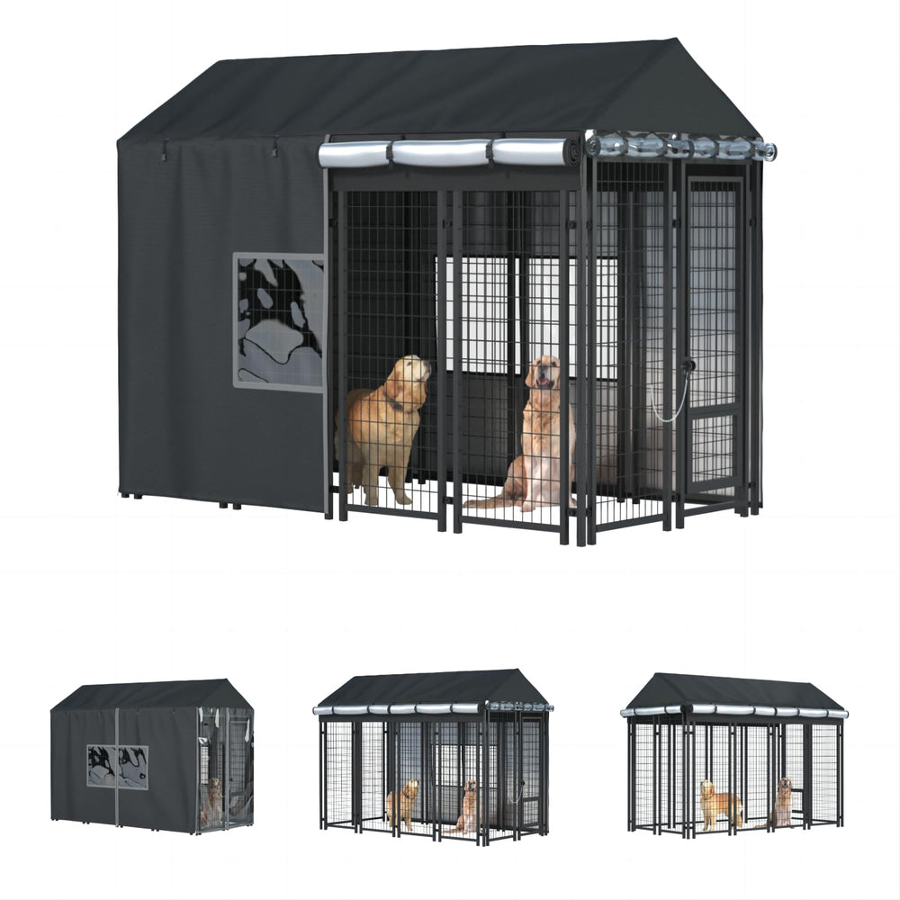LYBOSH housse chenil exterieur plein couverture offre une protection imperméable.