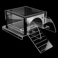 Plateforme tortue LYL LEYOULAND offrant une surface repos au soleil au-dessus du bac