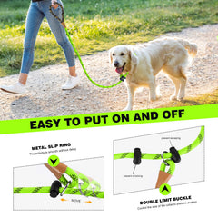 Lynxking laisse-slip noeuds cuir recouverts pour maintien fiable
