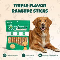 Bâtonnet protéine légère poulet M-PETS pour chiens actifs.