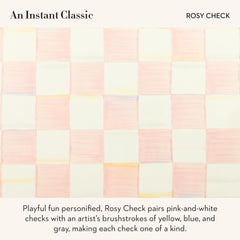 Bol petit Mackenzie-Childs Rosy Check, taille compacte idéale.