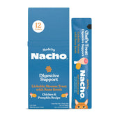 Made by Nacho Digestive Mousse en sachets, emballage pratique pour servir facilement.