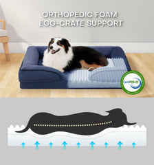 Détail mousse nid-d'œuf orthopédique Made4pet, soutien ciblé.