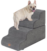 Made4Pets escaliers-chien-lit-4-etages-gris, accès facile au lit pour les chiens.