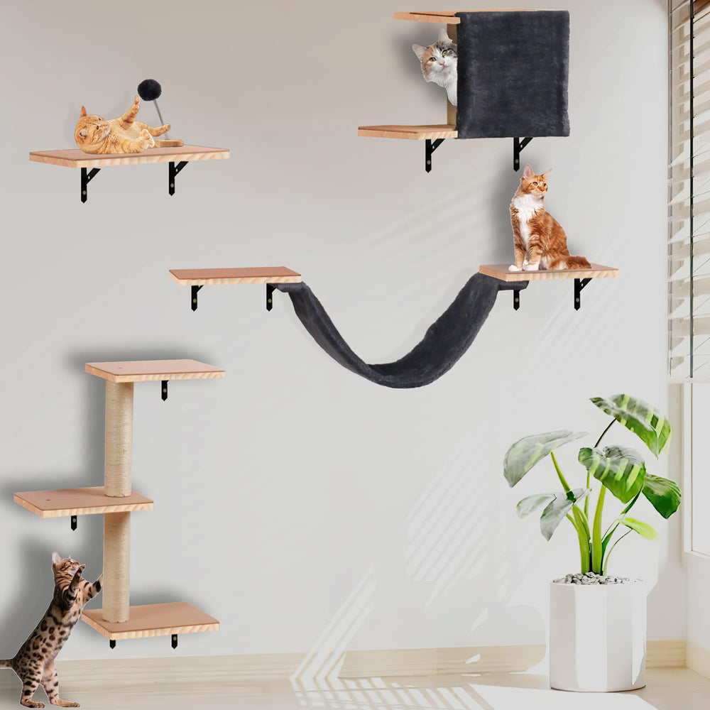 MADNIU grimpeur mural pour chat - espace vertical sûr pour grimper et jouer