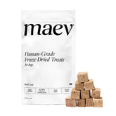 Maev friandise canine foie boeuf séché, récompense savoureuse pour l'entraînement.