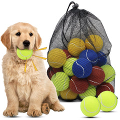 Magicorange balle de tennis chien 2,5 pouces flottante pour le lancer.