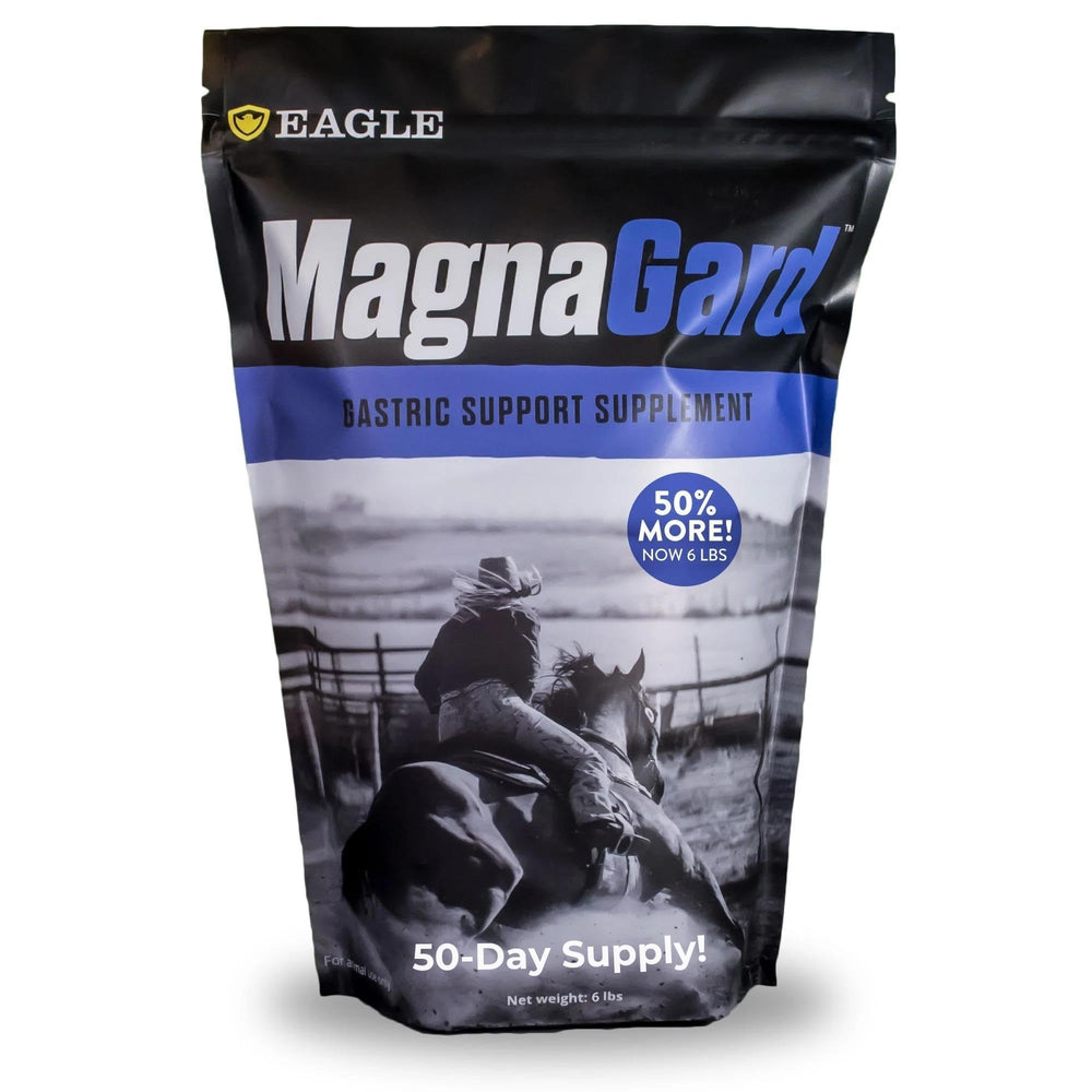 MagnaGard poudre soutien digestif cheval, favorise le confort gastro-intestinal.