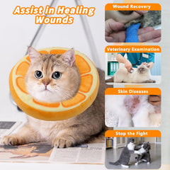 Maiiu collier récupération chat, matériau PP-coton doux et confortable.
