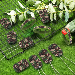 Maitys bracelet camouflage caoutchouc, confortable et flexible pour activités outdoor.