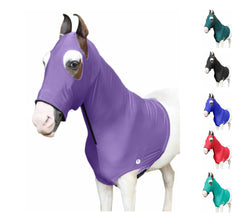 Capuche Majestic Ally pour cheval avec élasticité quatre directions offrant un ajustement confortable.