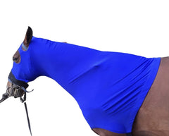 Majestic Ally capuche cheval bleu royal grandes ouvertures yeux, meilleure visibilité.