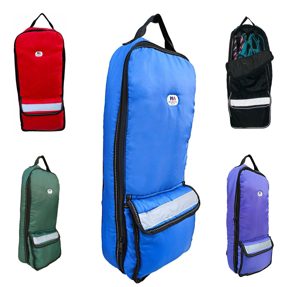 Sac Majestic Ally pour licol et bride, vue avant, rangement pratique.