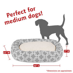 Majestic Pet base-denier-gris : base robuste qui stabilise le lit.