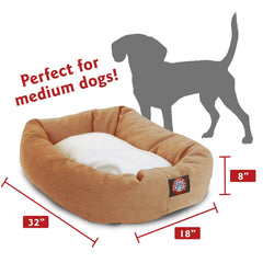 Majestic Pet base impermeable du lit bagel rond pour aventures propres