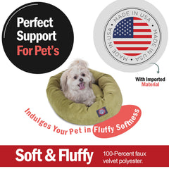 Majestic Pet coussin donut doux, parfait pour se blottir et se détendre.
