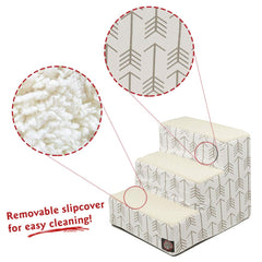 Majestic Pet Escaliers 3 Étapes Sherpa – structure renforcée pour supporter jusqu'à 250 lb en sécurité.