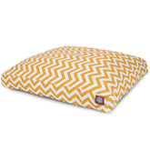 Lit Majestic Pet pour chien, rectangle Chevron, confort luxueux et facile d'entretien.