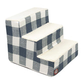 Majestic Pet Marches 3 Étapes en Sherpa bleu, accessibilité douce pour votre animal.