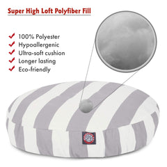 Nid rond Majestic Pet avec bord moelleux pour un soutien confortable.