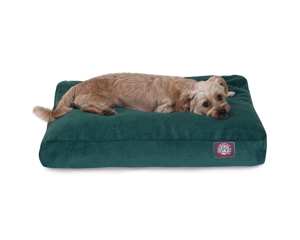 Lit pour chien Majestic Pet Villa Rectangle avec rembourrage moelleux pour le repos.