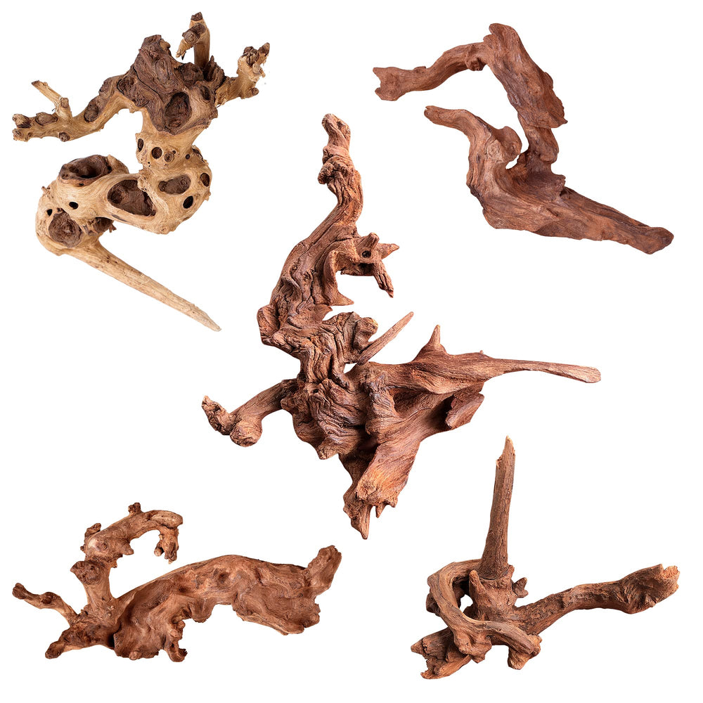 majoywoo racine driftwood naturelle pour aquarium, apporte decoration naturelle et structure pour poissons