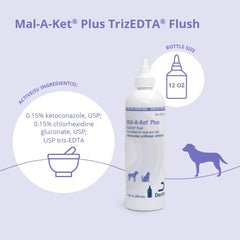 Mal-A-Ket Plus TrizEDTA Flush applicateur: application douce dans l’oreille