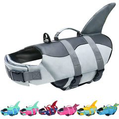 Gilet Malier pour chien en forme de requin, haute visibilité pour la baignade
