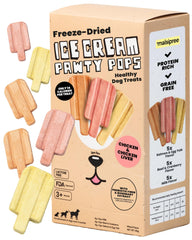 Friandises MalsiPree glace lyophilisée pour chien – cadeau anniversaire propre et facile à servir.