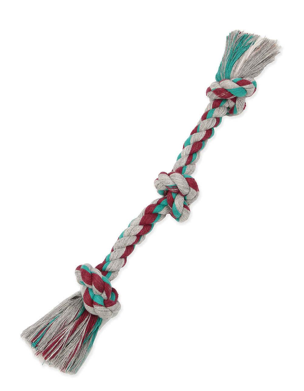 Jouet Mammoth Flossy Chews corde rouge, session interactive et flossage léger