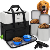 Mancro Sac voyage chien double couches: rangement spacieux pour tout le nécessaire lors des sorties