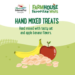Manna Pro Farmhouse Favorites pour mini ane, friandises cuites, récompense douce et agréable.